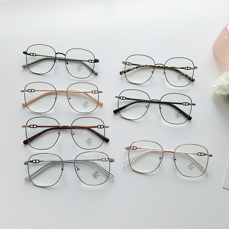 Casual Simple Style Geometric Pc Resin Square Full Frame Optical Glasses display picture 5