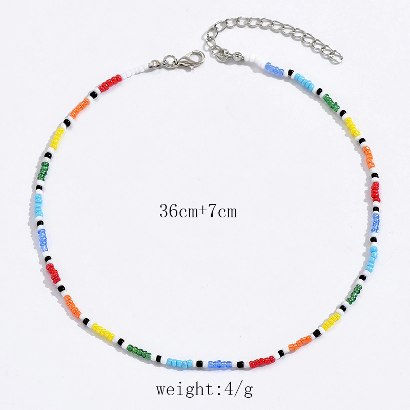 Casual Geometric Alloy Glass Beaded Women's Choker display picture 2