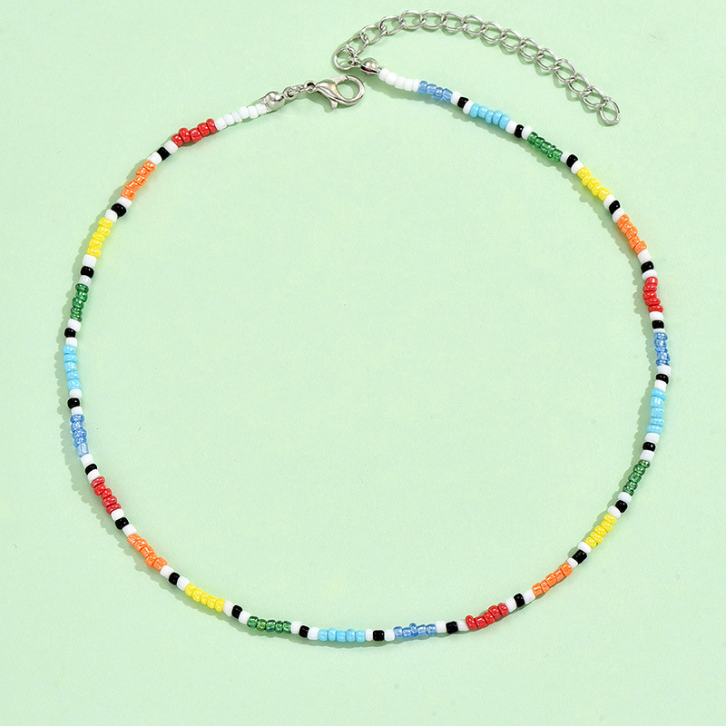 Casual Geometric Alloy Glass Beaded Women's Choker display picture 3
