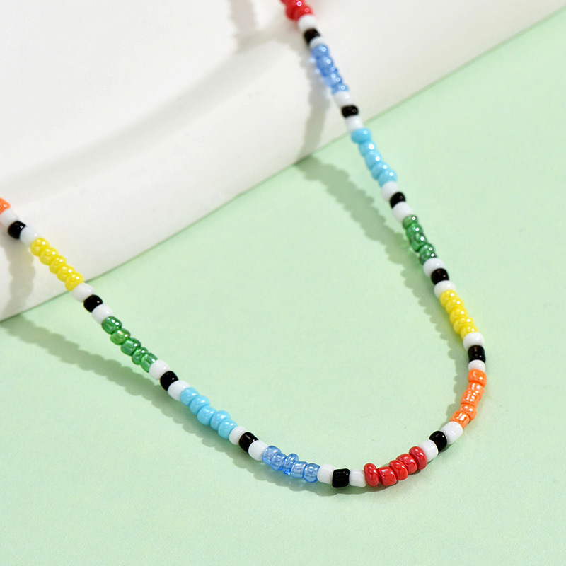 Casual Geometric Alloy Glass Beaded Women's Choker display picture 7