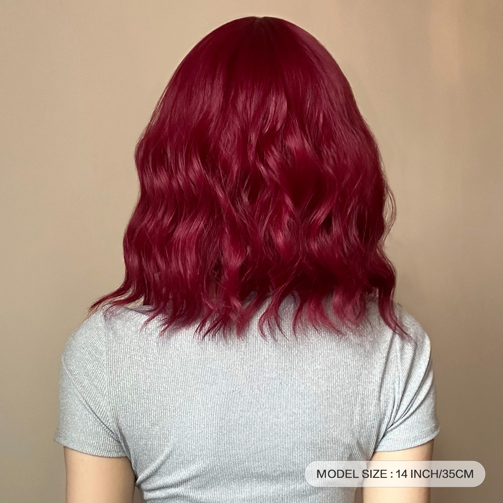 Women's Casual Formal Sweet Red Weekend Street Chemical Fiber Bangs Curls Short Curly Hair Wig Net display picture 1