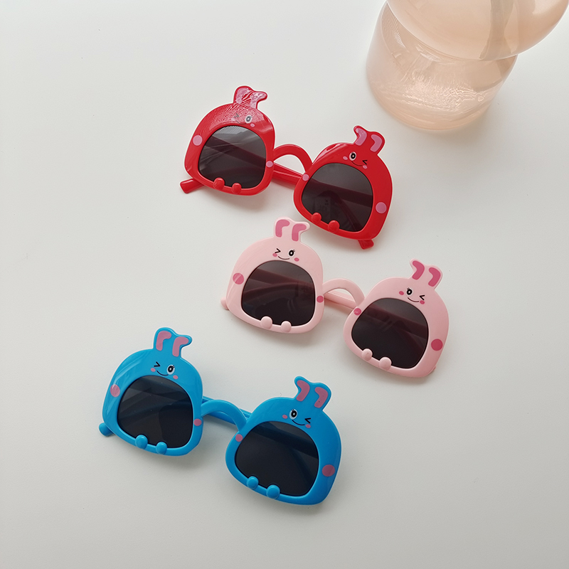 Cute Vacation Cartoon Pc Resin Oval Frame Full Frame Kids Sunglasses display picture 3