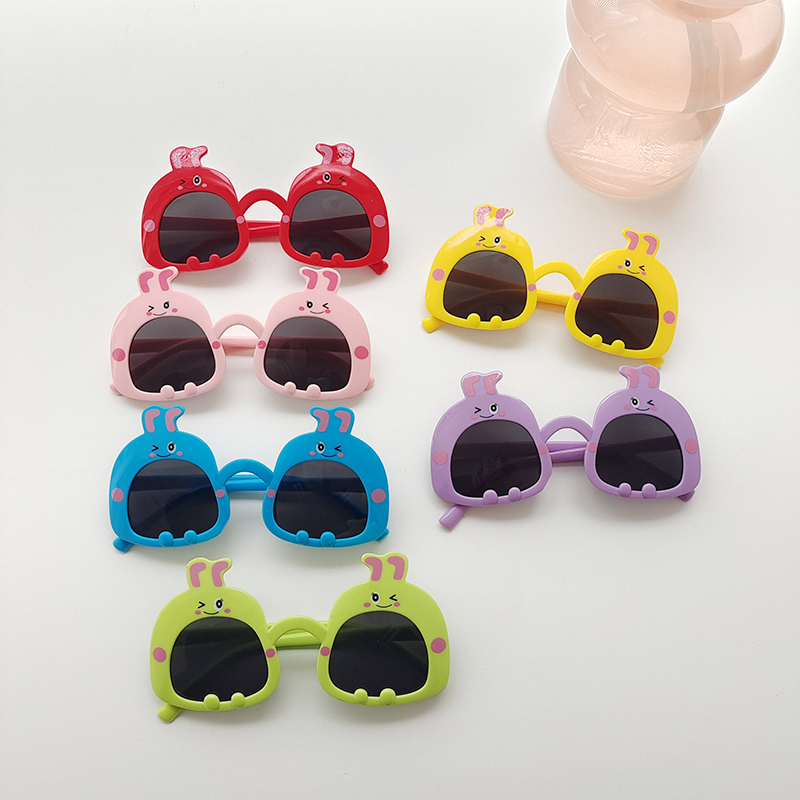 Cute Vacation Cartoon Pc Resin Oval Frame Full Frame Kids Sunglasses display picture 6