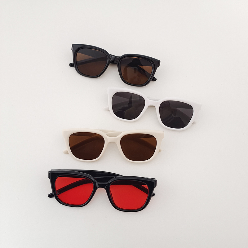 Casual Cute Color Block Pc Resin Square Full Frame Kids Sunglasses display picture 3