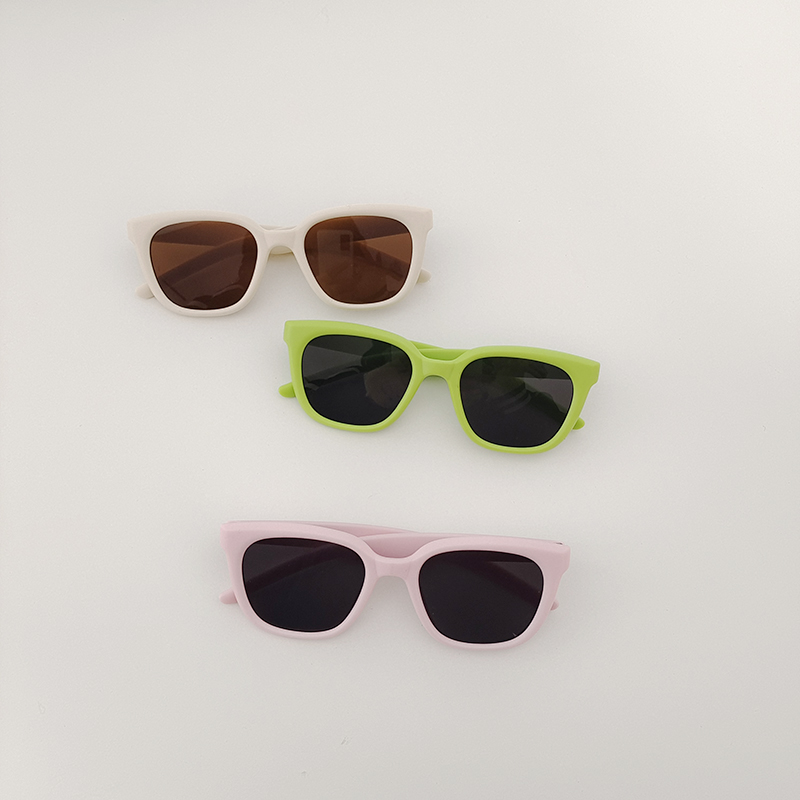 Casual Cute Color Block Pc Resin Square Full Frame Kids Sunglasses display picture 4