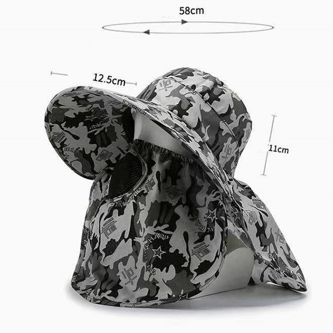 Women's Casual Camouflage Big Eaves Sun Hat display picture 6