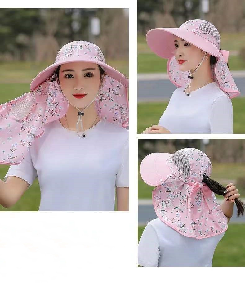 Women's Casual Ditsy Floral Big Eaves Sun Hat display picture 3