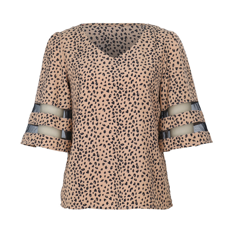 Women's Blouse Half Sleeve Blouses Printing Classic Style Leopard display picture 3