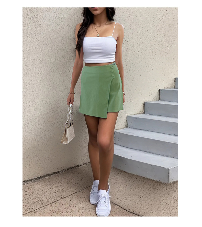Women's Holiday Daily Casual Solid Color Shorts Button Shorts display picture 1