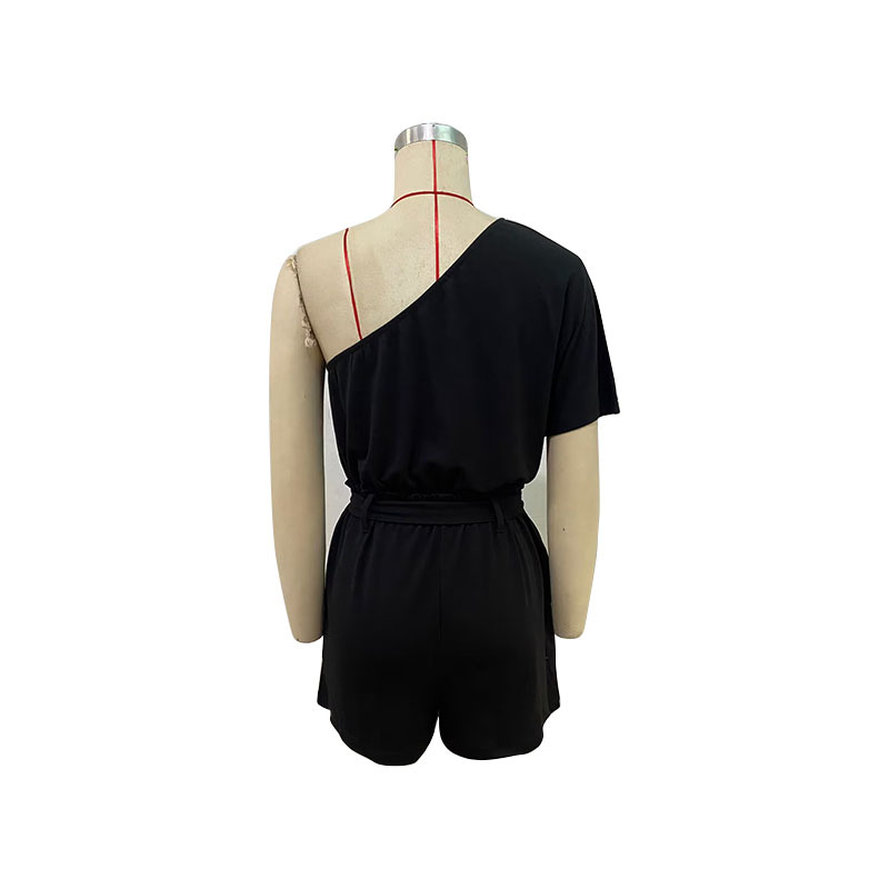 Women's Holiday Daily Classic Style Solid Color Shorts Rompers display picture 4