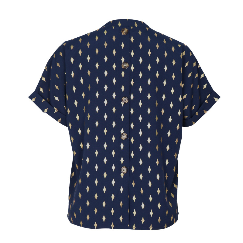 Women's Blouse Short Sleeve Blouses Printing Vacation Star display picture 4