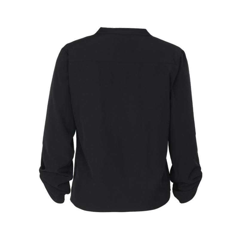 Women's Cardigan Long Sleeve Blouses Zipper Elegant Solid Color display picture 8