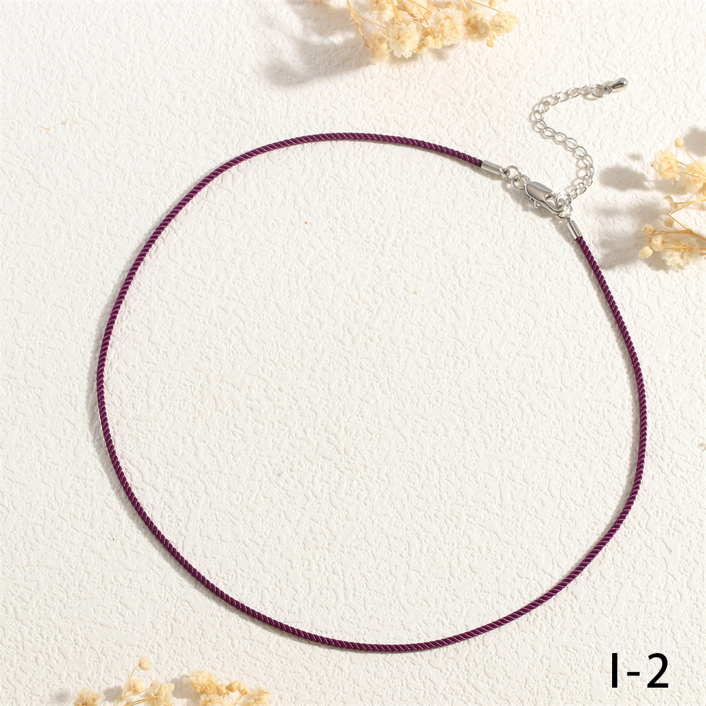 Preppy-Stil Einfacher Stil Einfarbig Kabel Handgemacht 18 Karat Vergoldet Frau Halsband display picture 25
