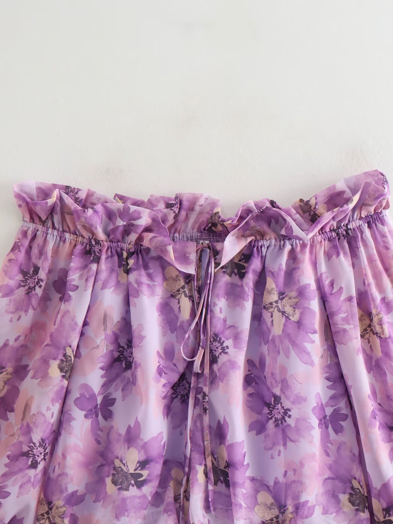 Women's Blouse Long Sleeve Blouses Printing Lettuce Trim Elegant Streetwear Flower display picture 3