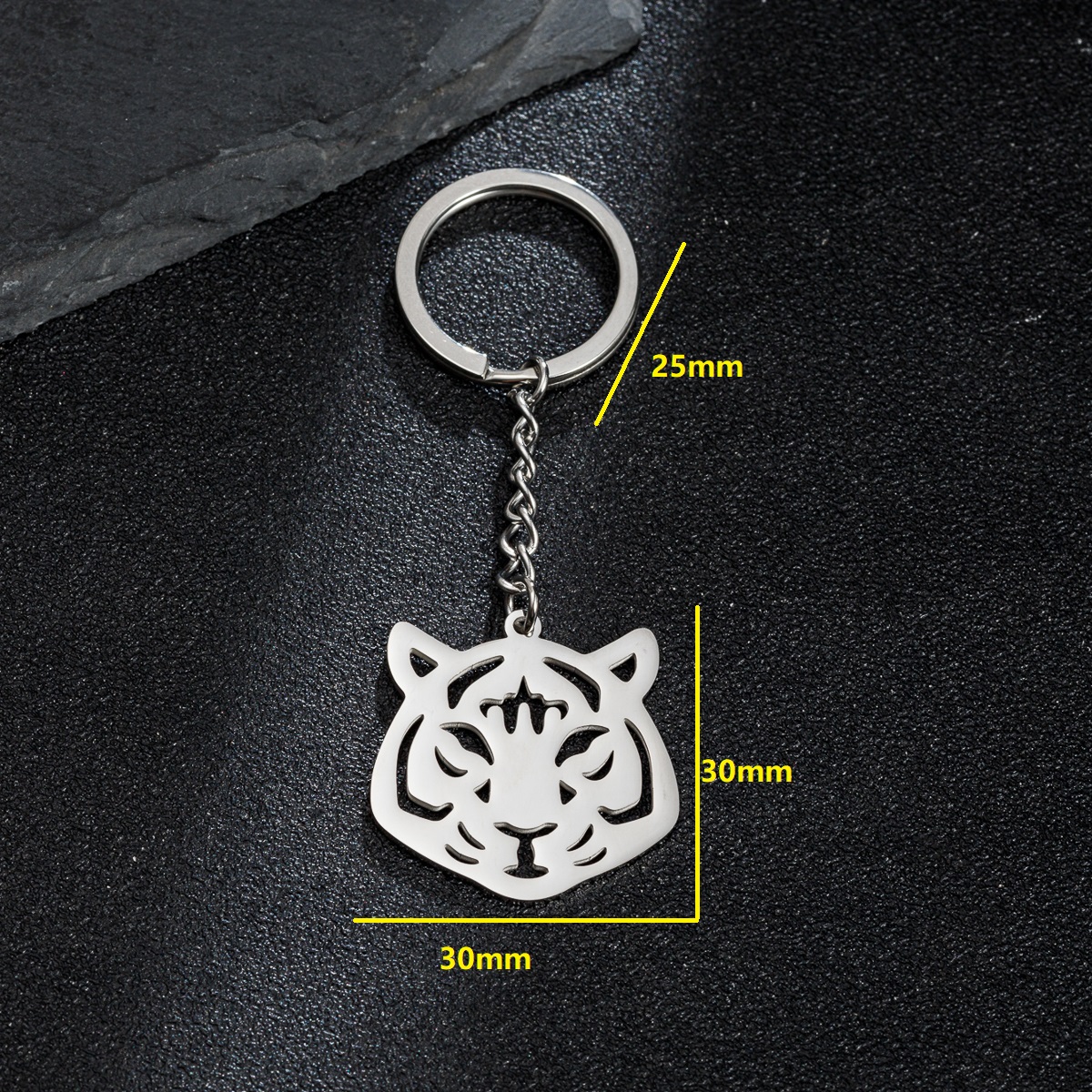 Simple Style Animal Guitar Stainless Steel Polishing Keychain display picture 5