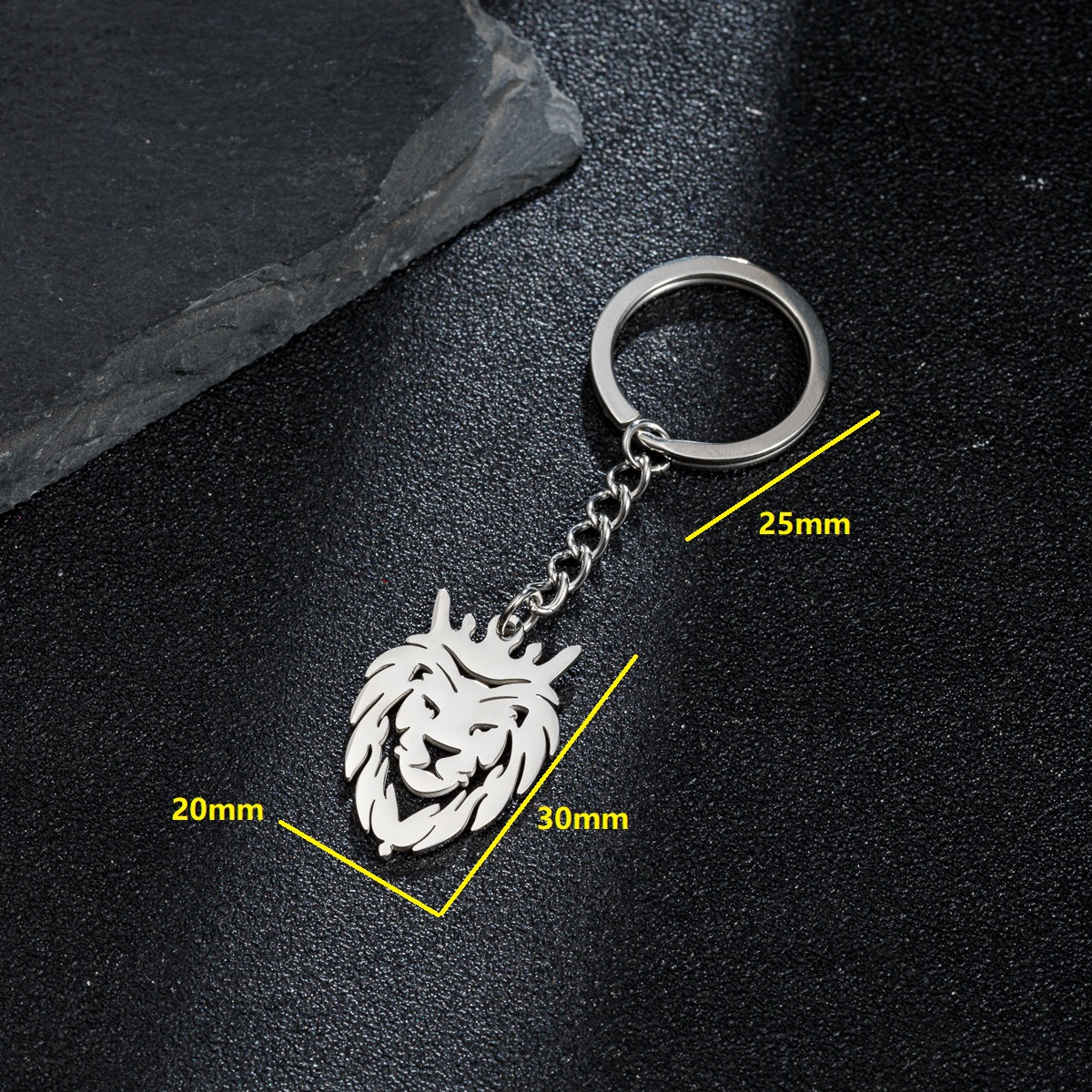 Simple Style Animal Guitar Stainless Steel Polishing Keychain display picture 1