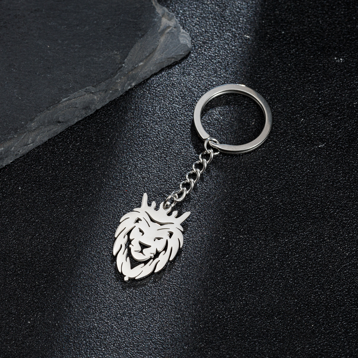Simple Style Animal Guitar Stainless Steel Polishing Keychain display picture 3