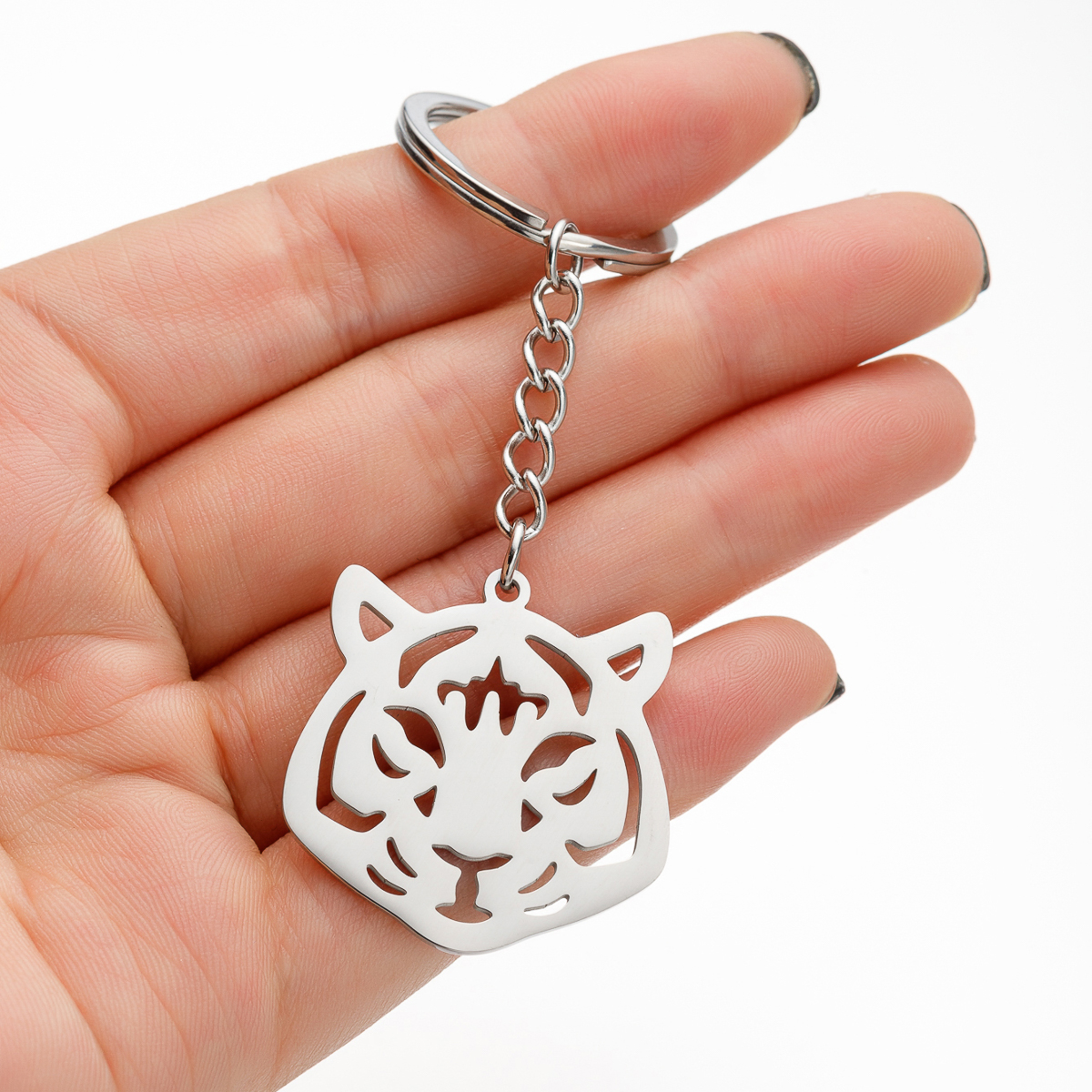 Simple Style Animal Guitar Stainless Steel Polishing Keychain display picture 6