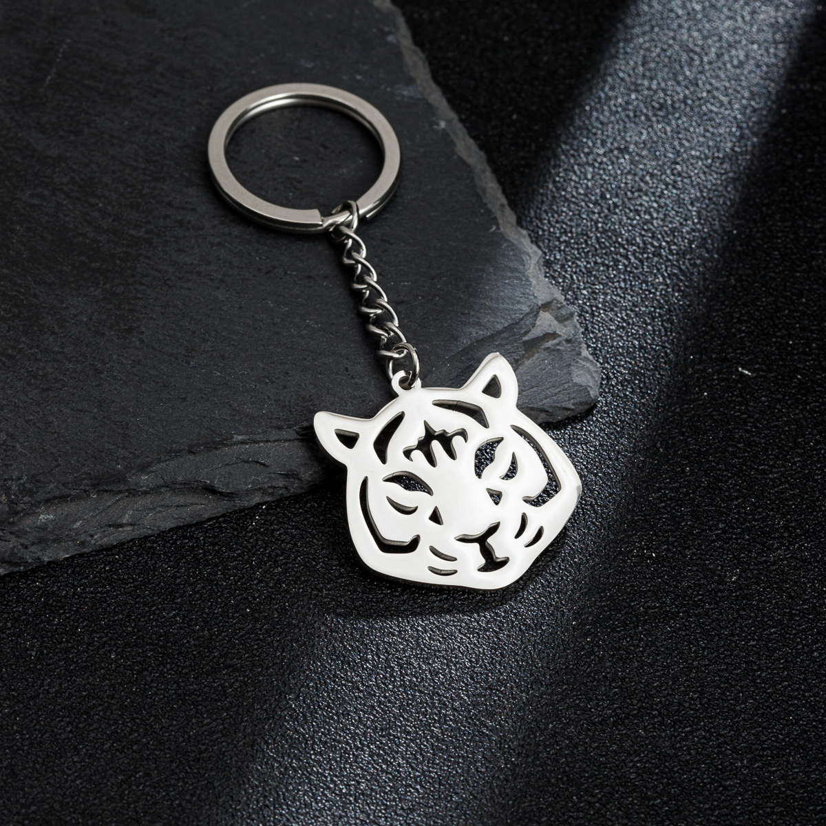 Simple Style Animal Guitar Stainless Steel Polishing Keychain display picture 7