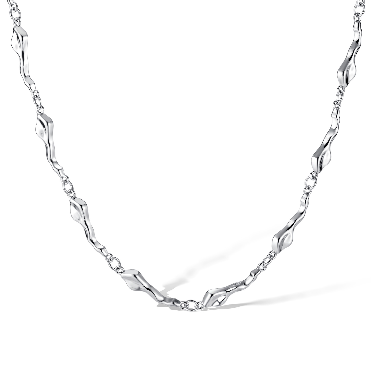 Großhandel Einfacher Stil Irregulär Kupfer Halskette display picture 1