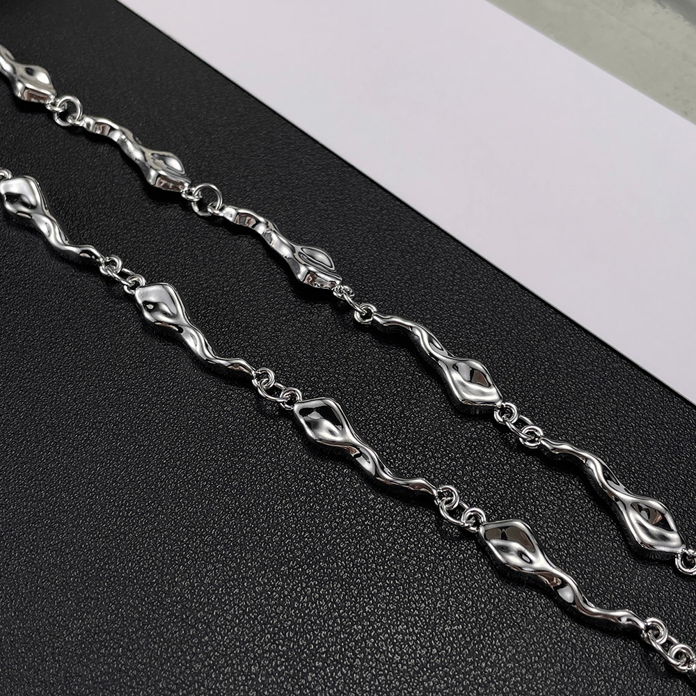Großhandel Einfacher Stil Irregulär Kupfer Halskette display picture 5