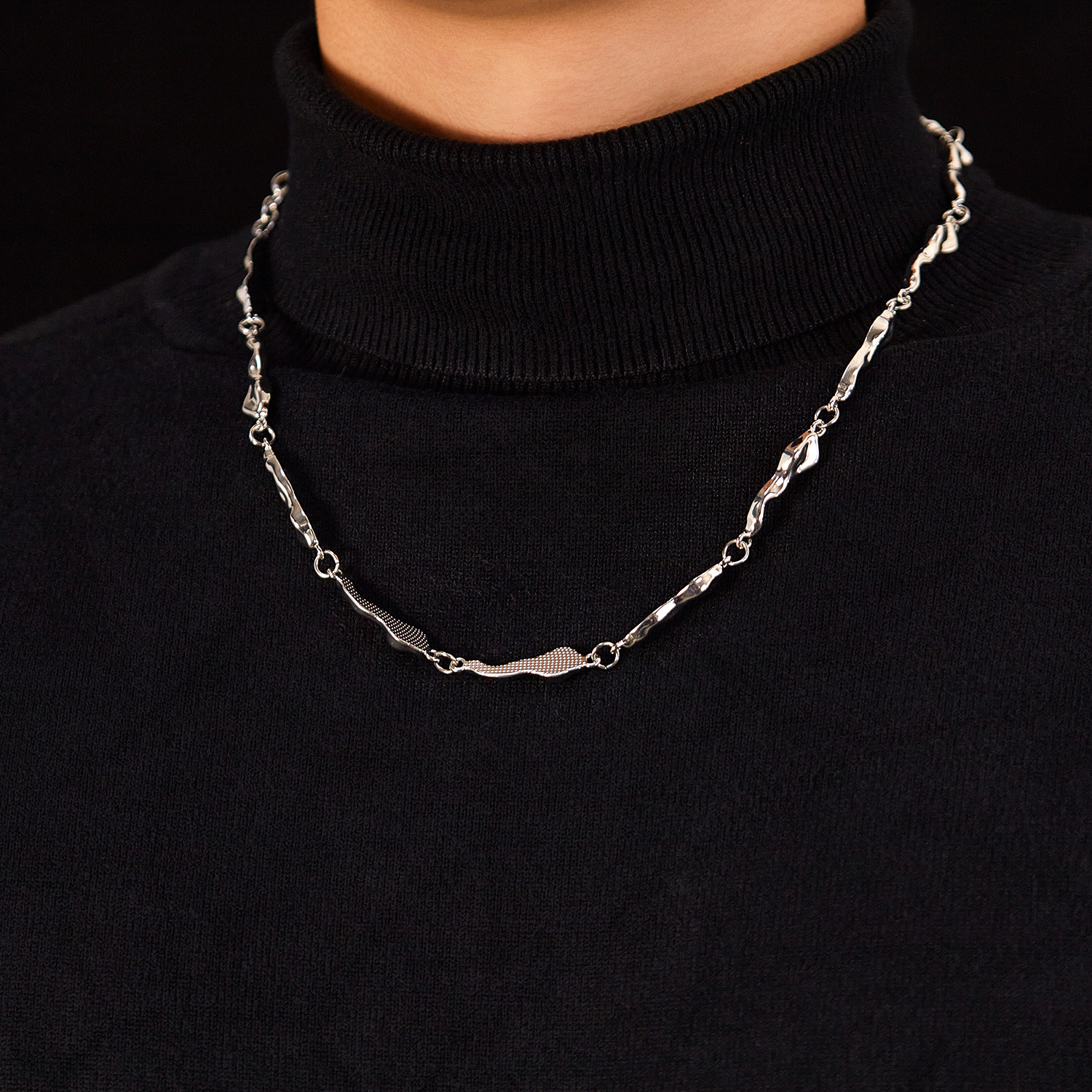 Großhandel Einfacher Stil Irregulär Kupfer Halskette display picture 9