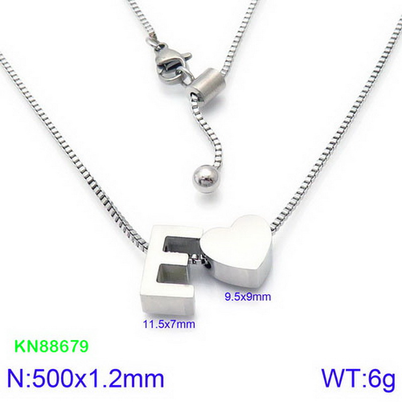 Stainless Steel 18K Gold Plated Basic Letter Heart Shape Pendant Necklace display picture 42