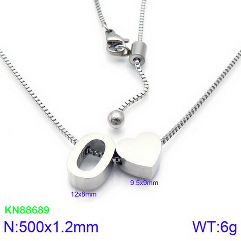 Stainless Steel 18K Gold Plated Basic Letter Heart Shape Pendant Necklace display picture 52
