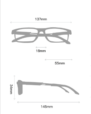 أسلوب بسيط رياضات اللون الصامد مادة صمغية مربع اطار كامل النظارات البصرية display picture 1