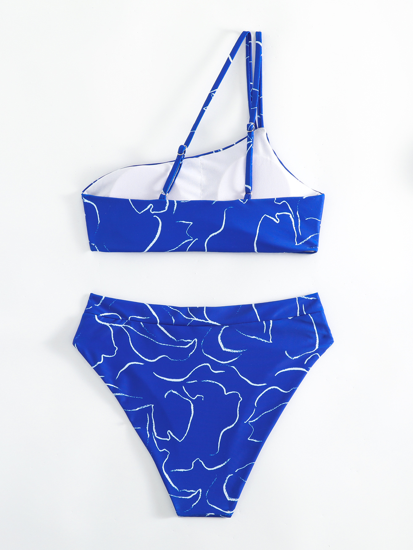 Women's Leaves Printing 2 Pieces Set Bikinis Swimwear display picture 4