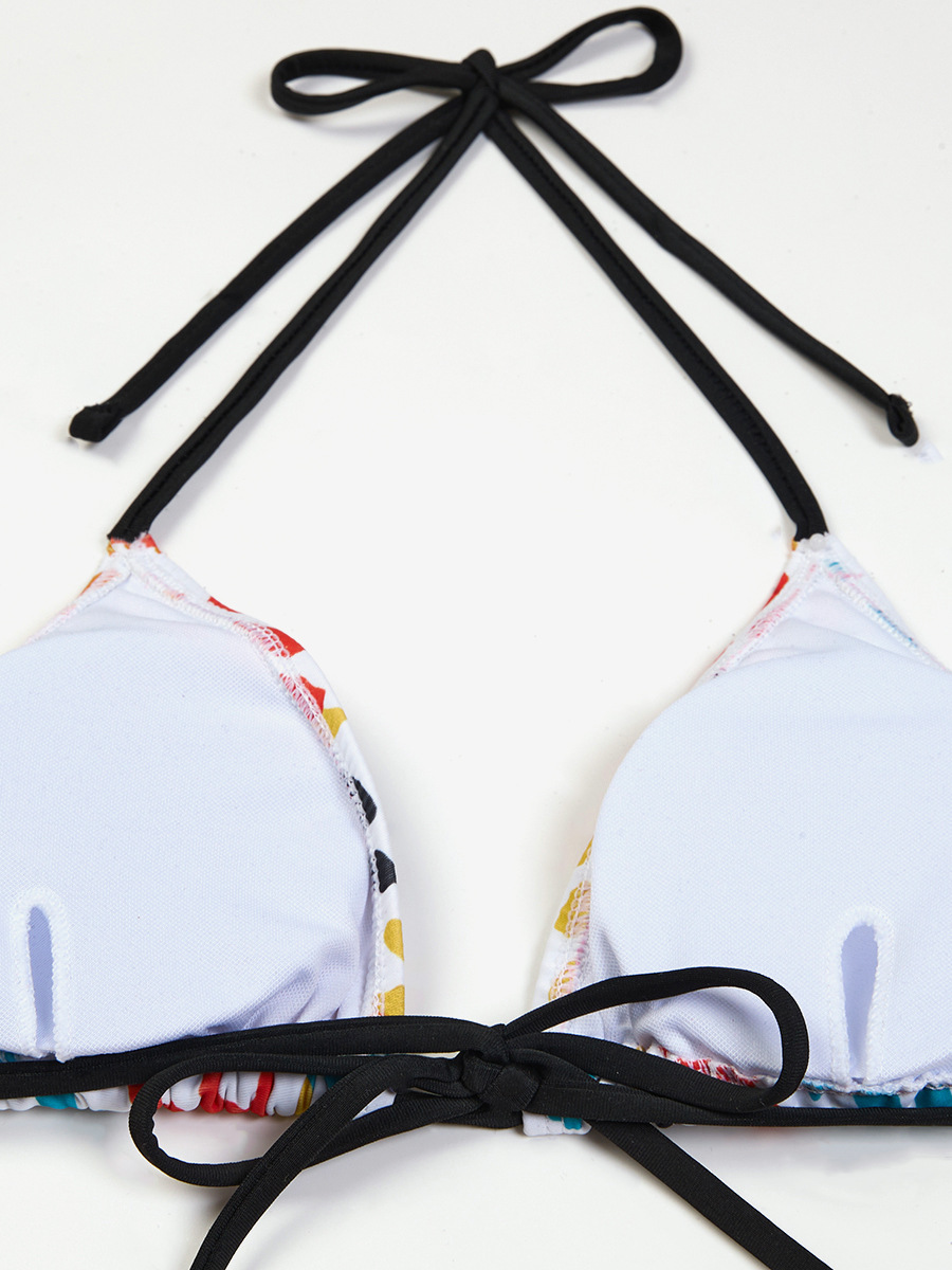 Women's Sexy Stripe Plaid Strawberry Backless 3 Pieces Set Bikinis Swimwear display picture 29