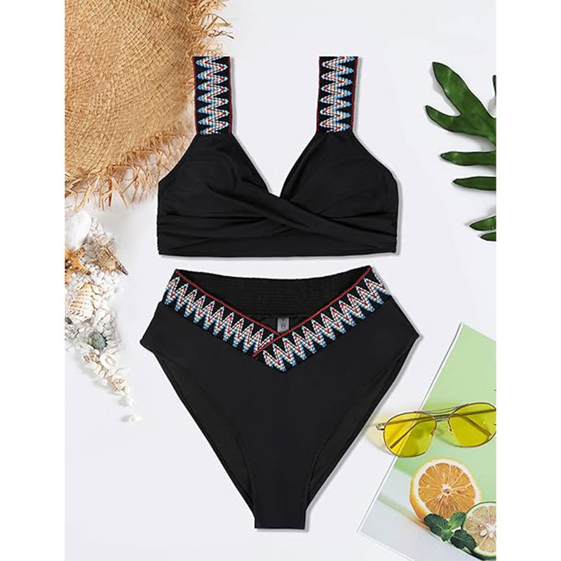 Women's Solid Color 2 Pieces Set Bikinis Swimwear display picture 12