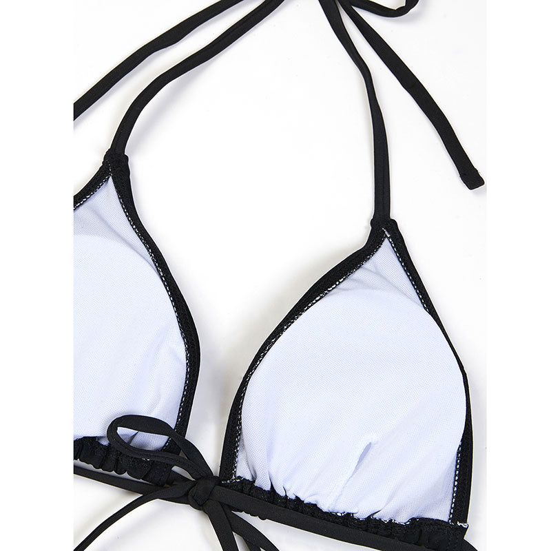 Women's Sexy Heart Shape Flower Leopard Backless 3 Pieces Set Bikinis Swimwear display picture 13
