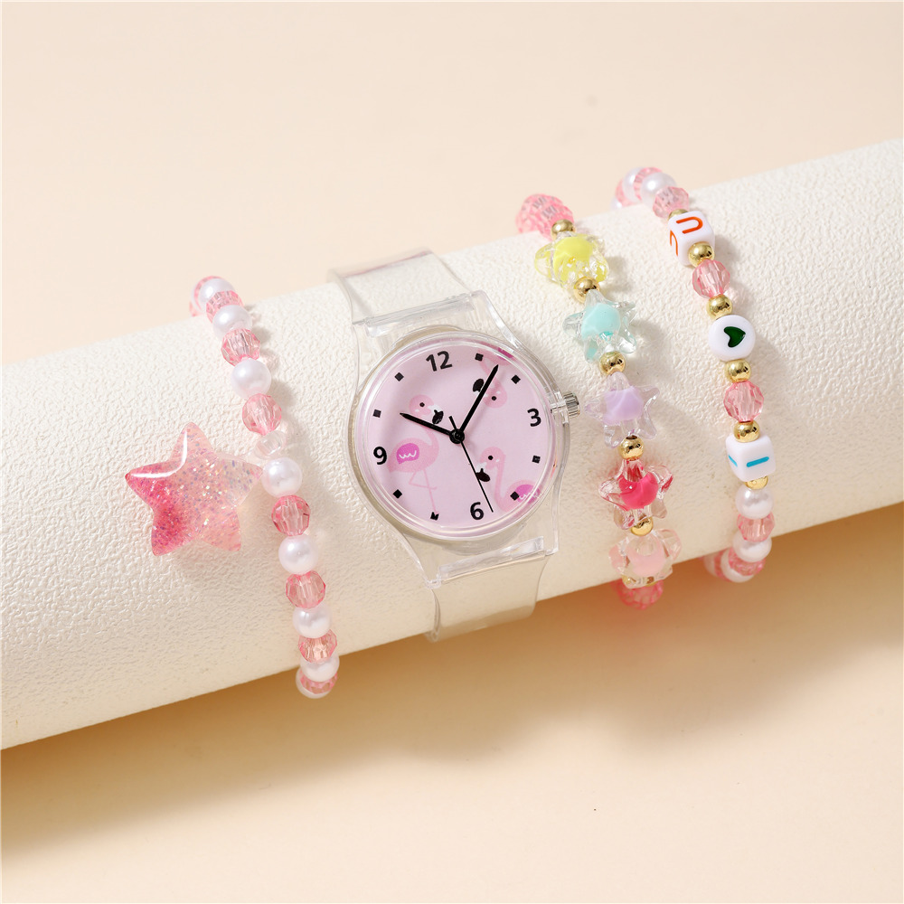 Cute Star Buckle Quartz Kids Watches display picture 3
