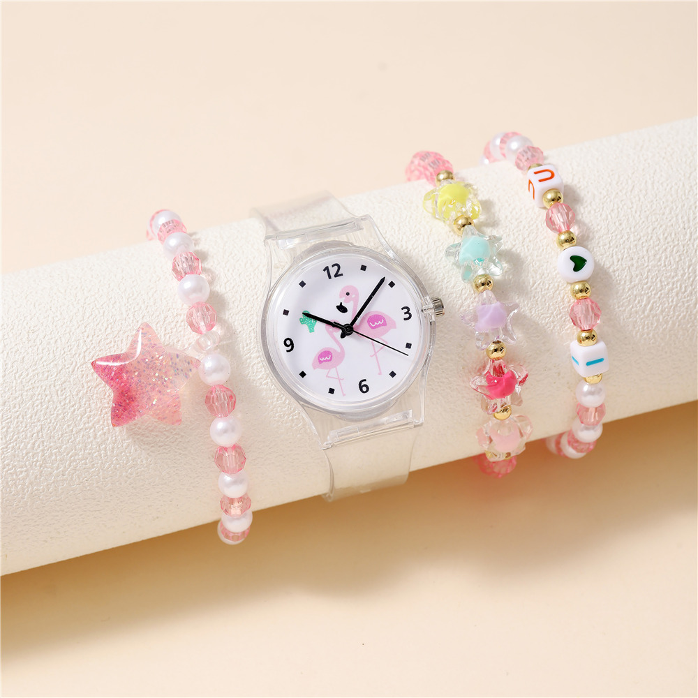 Cute Star Buckle Quartz Kids Watches display picture 4