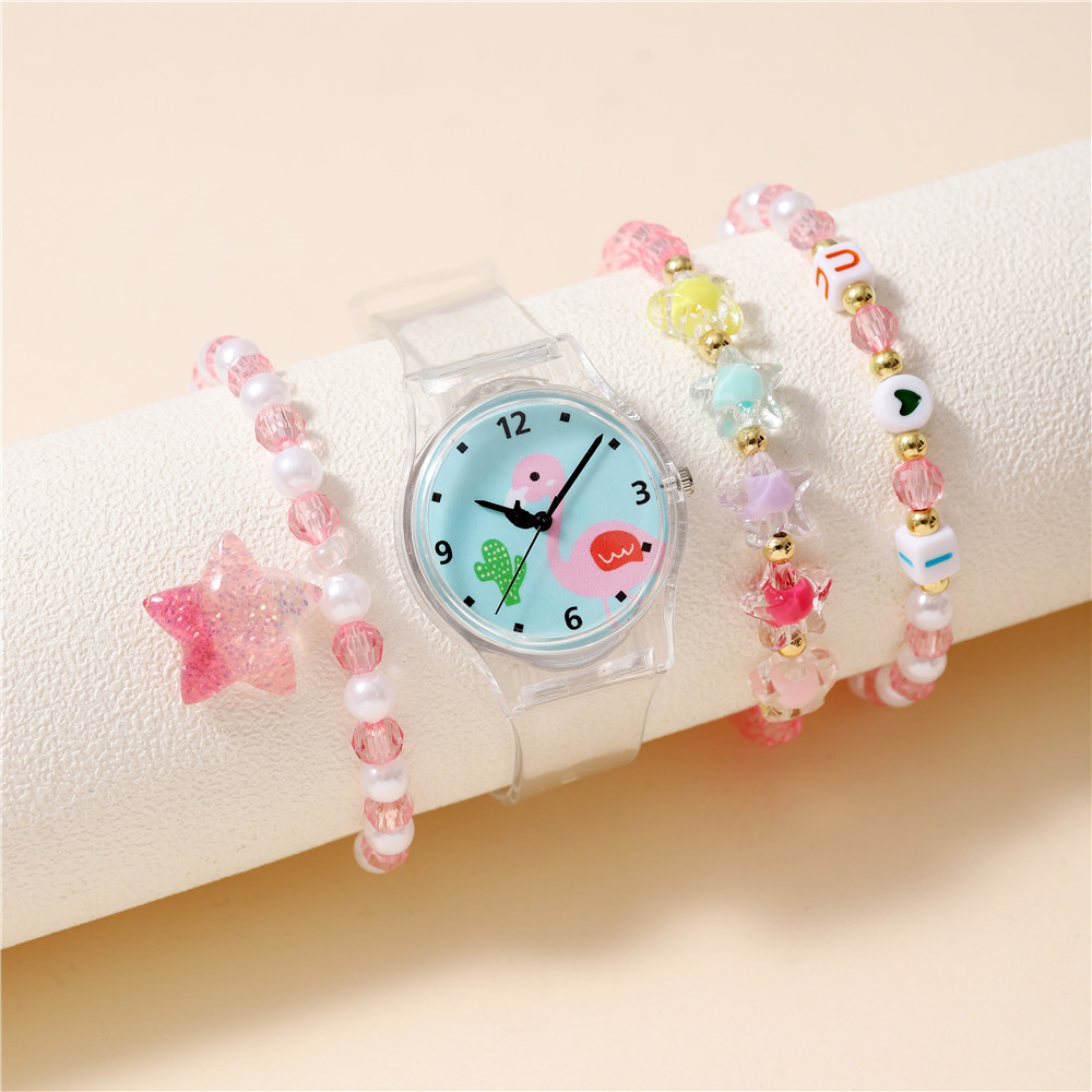 Cute Star Buckle Quartz Kids Watches display picture 2