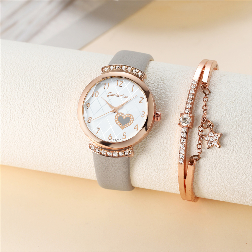 Casual Heart Shape Buckle Quartz Women's Watches display picture 10