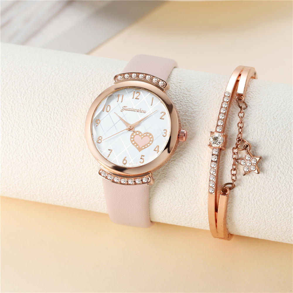 Casual Heart Shape Buckle Quartz Women's Watches display picture 9