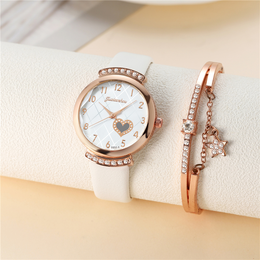 Casual Heart Shape Buckle Quartz Women's Watches display picture 8