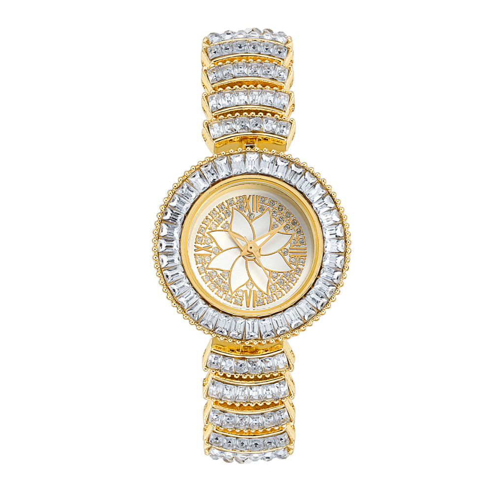 Casual Elegant Lotus Horseshoe Buckle Quartz Women's Watches display picture 9