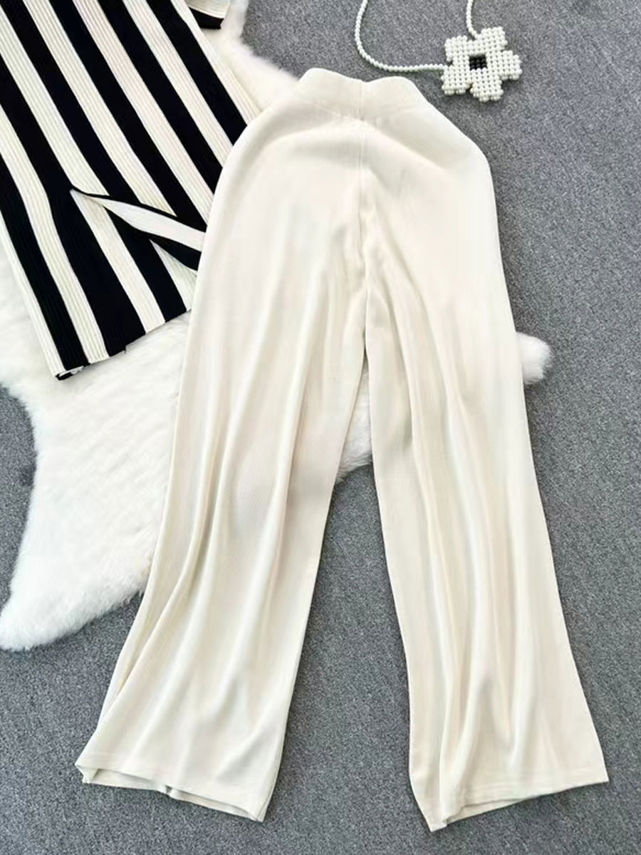 Daily Street Women's Casual Stripe Polyester Pants Sets Pants Sets display picture 8