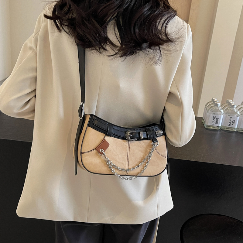Women's Pu Leather Marble Classic Style Zipper Shoulder Bag display picture 3