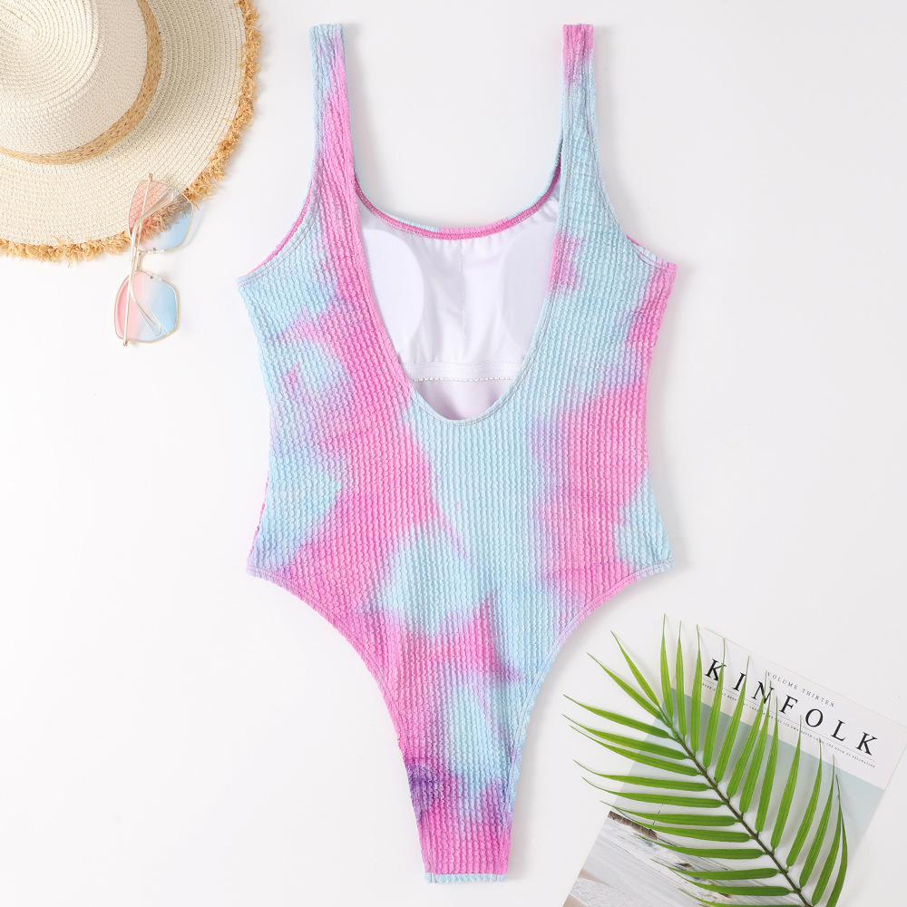Women's Fashion Tie Dye Solid Color One Piece display picture 61