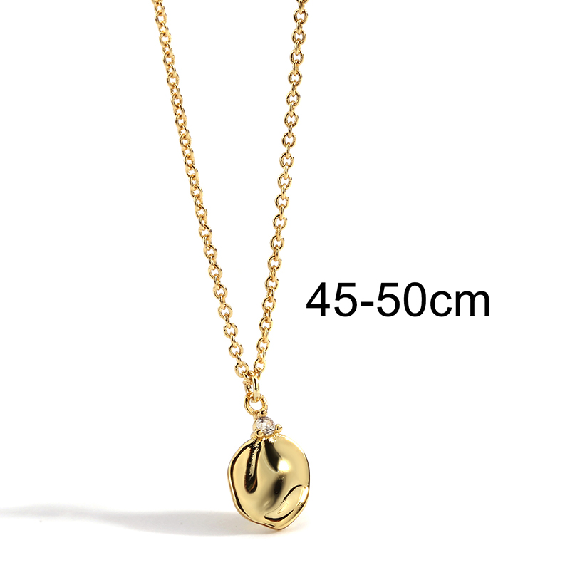 Le Cuivre Plaqué Or 18K Style IG Style Simple Hexagramme Rond Incruster Zircon Pendentif display picture 5