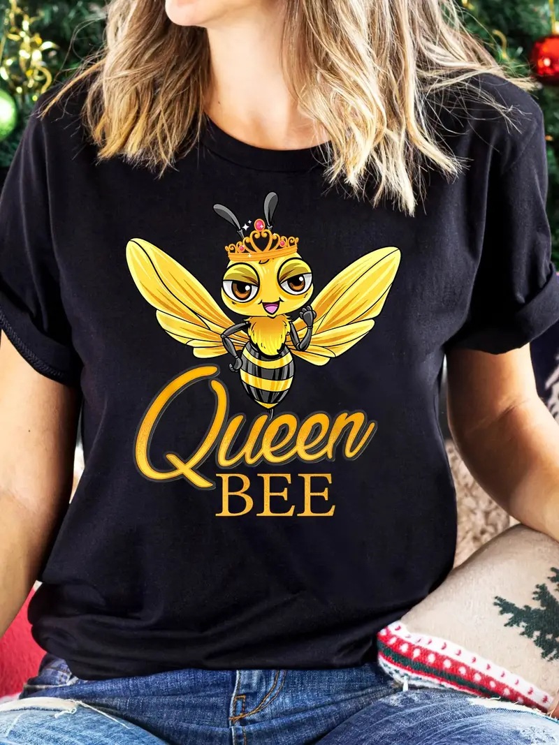 Women's T-shirt Short Sleeve T-Shirts Streetwear Letter Bee display picture 1