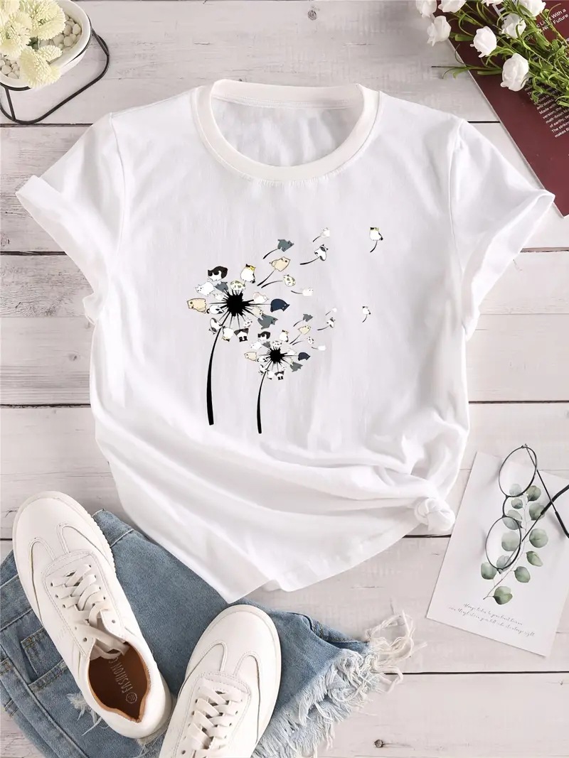 Women's T-shirt Short Sleeve T-Shirts Casual Printing display picture 2
