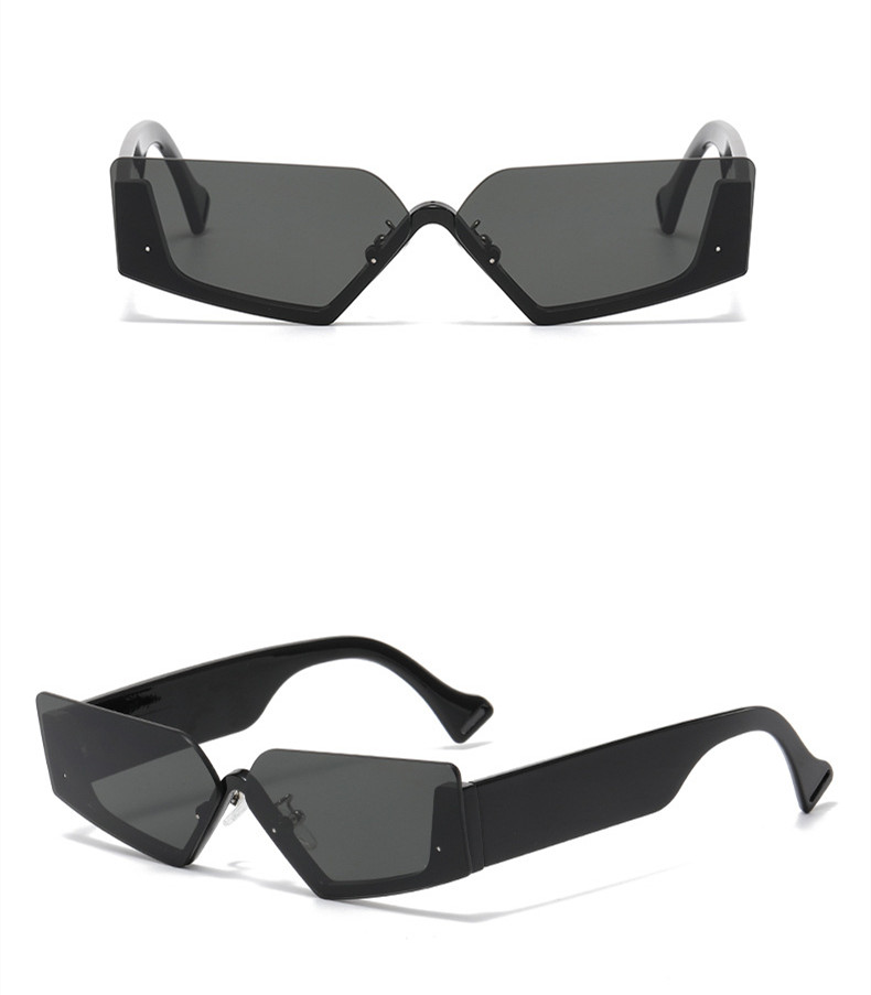 Hip-Hop Streetwear Geometric Pc Cat Eye Half Frame Women's Sunglasses display picture 2