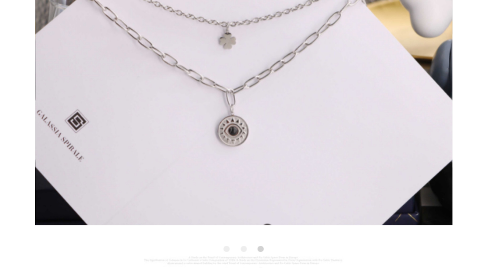 Titanium Steel Casual Simple Style Four Leaf Clover Devil's Eye Plating Inlay Natural Stone Double Layer Necklaces display picture 6