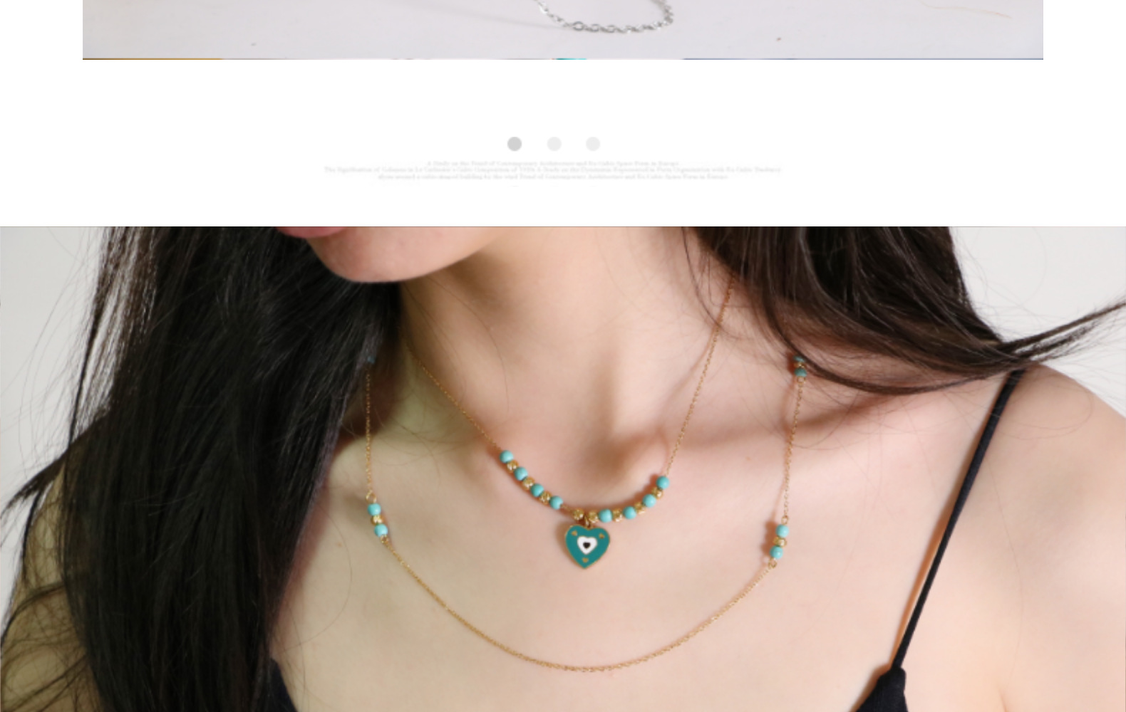 Titanium Steel IG Style Sweet Heart Shape Beaded Enamel Pendant Necklace display picture 4