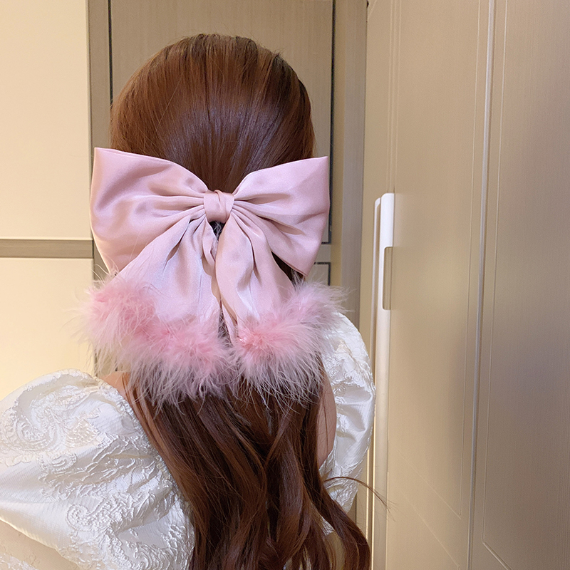 Women's Sweet Bow Knot Alloy Cloth Hair Clip display picture 5